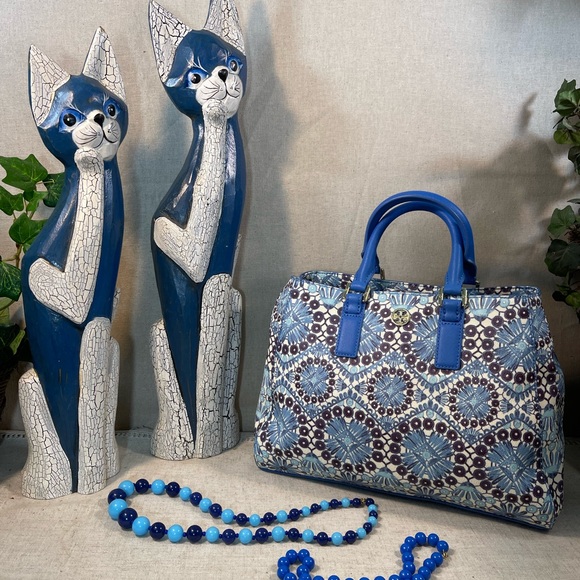 TORY BURCH Canvas Pattern Shoulder/Tote NWOT